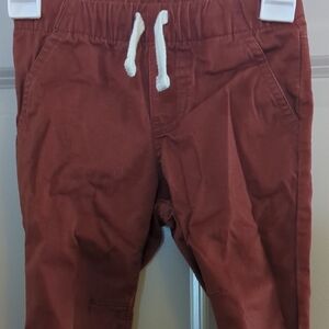 Red Sweatpants & Joggers with Elastic Waistband and Drawstring